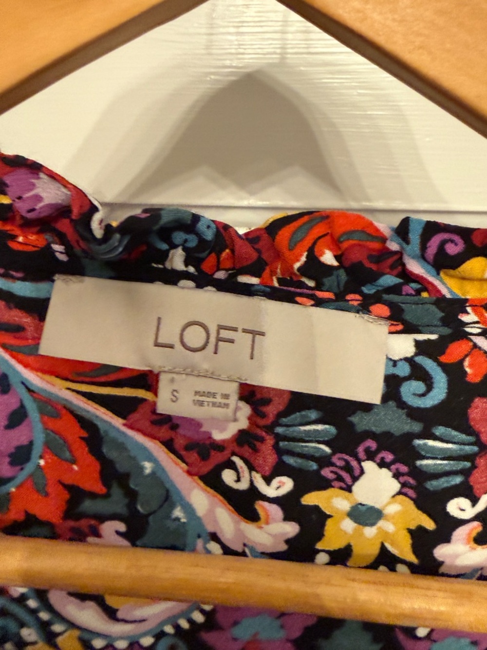 Patterned Dress Size Small Loft Fall Colors - Picture 4 of 4